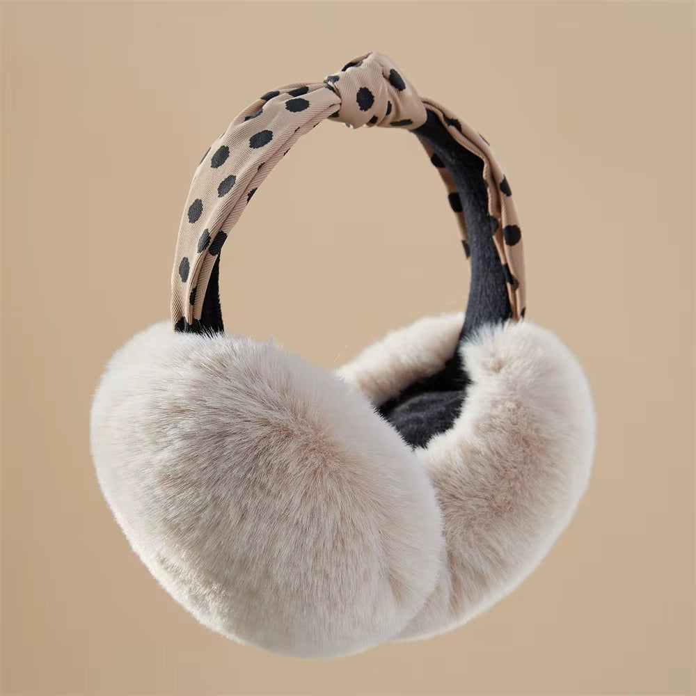 Anjj High Quality Earmuffs Faux Rabbit Fur Hang Ear Cover Warm Winter Ear Muffs Fur Earmuffs Unisex Adult Ear Warmer Fold